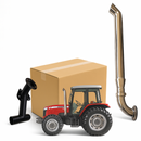 Ponteira Escapamento Inox  + Pente Massey Ferguson 4408 850 4410 RONCO ALTO!