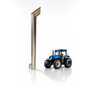Ponteira Escapamento Trator T7 Inox 4 NEW HOLLAND ronco alto