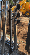 ESCAPAMENTO 4” FULL INOX 3 SAÍDAS TL 5.80 - DM Pentes