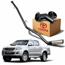 Kit Downpipe Mais Diretão Aço Carbono Hilux 3.0 Ponta Inox 4'