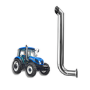 ESCAPAMENTO INOX 4” TL 5.80/75 Case Farmall