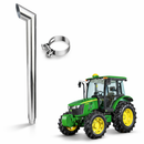 Ponteira Escapamento Trator JD 5078 5080 5090e Inox