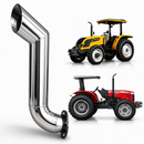 Ponteira Inox 3 Polegadas Trator Massey Ferguson E Valtra