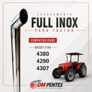 Escapamento Ponteira Full Inox Massey 4280 4290 4307 Xtra
