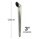Ponteira Escapamento Inox JD 6300 3/4'' 3m Braçadeiras