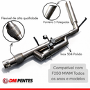 Escapamento F250 mwm INOX no Controle Difusor Saída Lateral