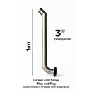 Escape Inox direto com Flange trator Valtra A750 A850 A950 G3