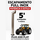 Ponteira Escpamento Trator Valtra Bh 194/184/154 Full Inox