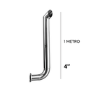 ESCAPAMENTO INOX 4” TL 5.80/75 - 1 Metro