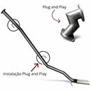 Kit Downpipe Mais Diretão Aço Carbono Hilux 3.0 Ponta Inox 4'