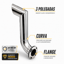 Ponteira Inox 3 Polegadas Trator Massey Ferguson E Valtra