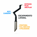 Escapamento Inox S10 CD até 2011 – Saída Lateral