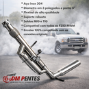 Escapamento F250 mwm INOX no Controle Difusor Saída Lateral