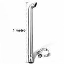Escapamento Ponteira Trator Mf 4275 4283 4290 Inox 3 1m