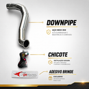 Kit Difusor Gringo Full Inox 3" + Intermediário Full Inox + Ponteira 5" | F250 Diesel