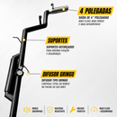 Intermediário + Difusor Gringo Frontier 2.8 Mwm Ponteira 4