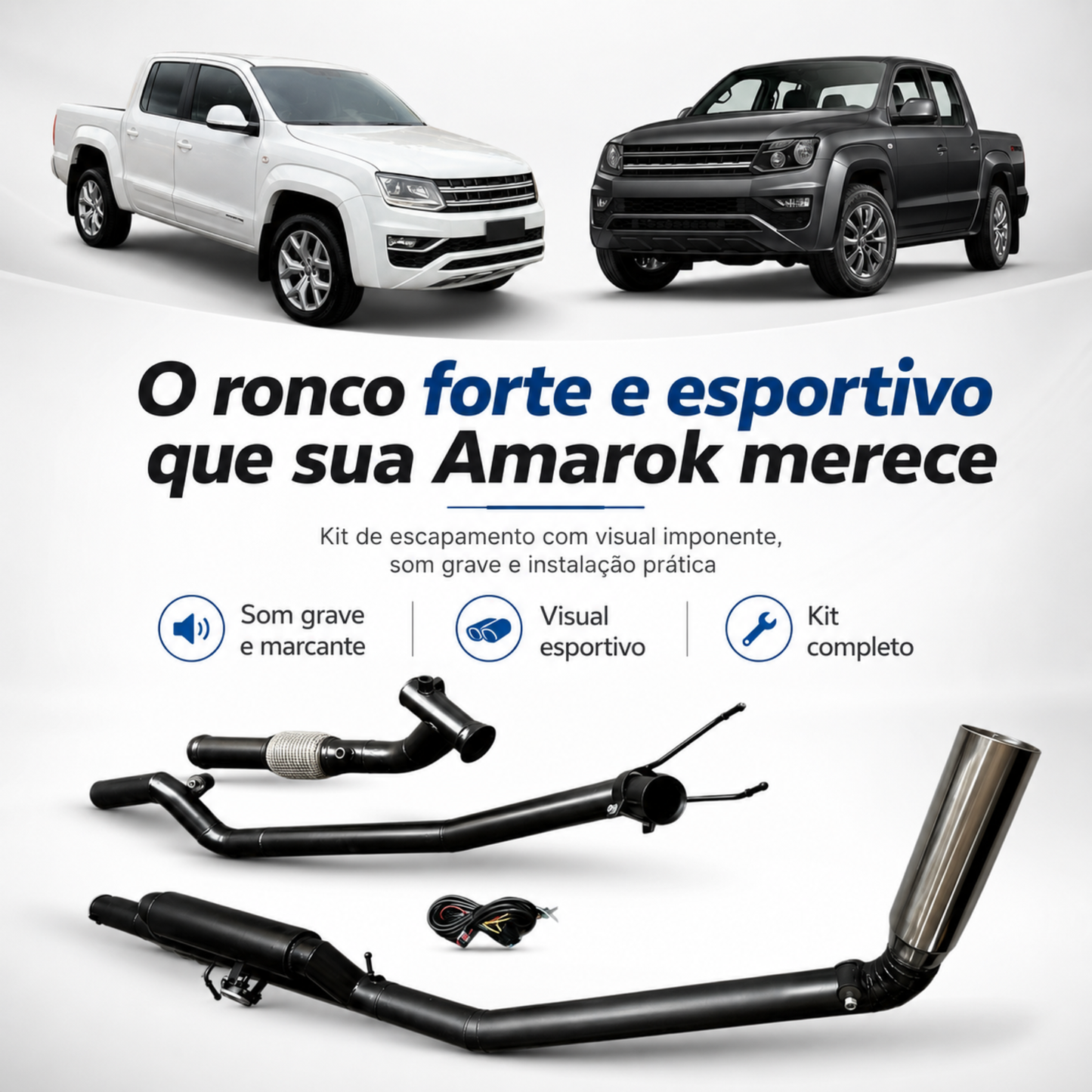 Escapamento Gringo Amarok 2.0 Bi Turbo Downpipe Completo