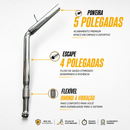 Escapamento Gm Silverado Mwm Ronco Grave Full Inox