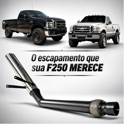 Escapamento Lateral Ford F250 Ponteira 4 Polegadas