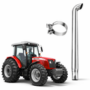 Escapamento Direto Full Inox Trator Mf 4299