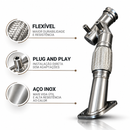 Pente para Turbina Piador com Downpipe Hilux e SW4 2.8 – Flexível em Aço Inox