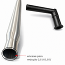 Escapamento Full Inox Pente com Turbina Trator Massey Fersugon 4297