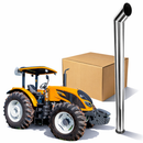 Escapamento Full Inox 4” Trator Valtra A104 / A144 / A74S Hitech
