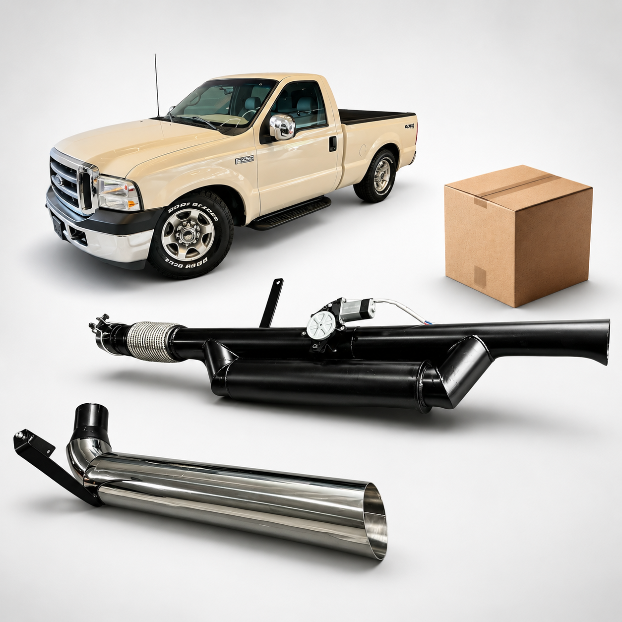 Difusor Gringo Carbono F250 Ponteira Inox 5 Pol Esportivo