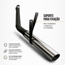 Escapamento Lateral F250 5'' Aço Carbono Ponteira Inox 1999 a 2005