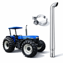 Escapamento Direto Full Inox Trator Nh 7630