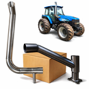 Kit Pente turbina + Escapamento NH 7020/7040 TM 135/150/165 Inox