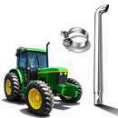 Escapamento Direto Full inox Trator JD 6300
