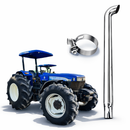 Escapamento Direto Full inox Trator 7630 ftp gênesis