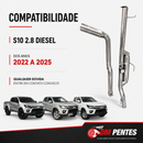 Escapamento Full Inox S10 2.8 No controle Difusor Gringo 2022/2025
