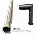 Escapamento Full Inox Com Pente Para Turbina Trator Massey Ferguson 4299