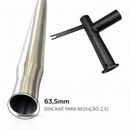 Escapamento Full Inox Com Pente Para Turbina Trator Valtra 750A / 850A / 950 G3