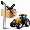 Escapamento Full Inox Com Pente Para Turbina Trator Valtra BM100 / BM110 / BM125