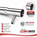Kit Pente turbina + Escapamento NH 7020/7040 TM 135/150/165 Inox