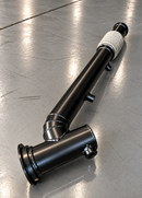 Downpipe com Pente para Turbina Piador Amarok 2.0 Mono Turbo – Aço Carbono, Flexível Integrado e Plug and Play