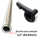 Escapamento Full Inox Com Pente Para Turbina Trator New Holland TL65 / TL75 / TL85