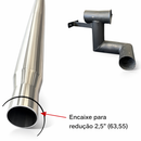 Escapamento Full Inox Com Pente Para Turbina Trator John Deere 6300