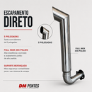 Escapamento Diretão Trator TL 5.80 Case Farmall Inox 5 Pol