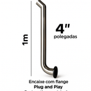 Escape Inox direto com Flange trator Valtra A750 A850 A950 G3