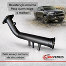 Escapamento Downpipe Hilux 2.8 Aço carbono Potençia + Torque