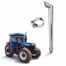 Ponteira Escapamento Trator Nh 7630 Inox 3/4''