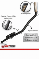 Difusor Gringo + Downpipe Toyota Hilux 2.8 Diesel Todos os anos Aço Inox