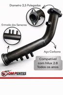 Difusor Gringo + Downpipe Toyota Hilux 2.8 Diesel Todos os anos Aço Inox