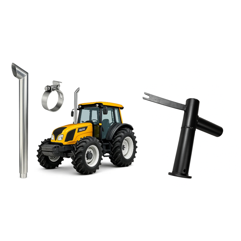 Kit Escapamento Inox + Pente Turbina Eliminador Valtra BM100 / BM110 / BM125