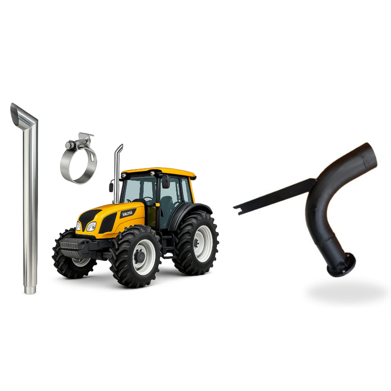 Kit Escapamento Inox + Pente Turbina Eliminador Valtra BM100 / BM110 / BM125