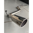 Escapamento Lateral Full Inox 304 Ford F1000 MWM X10 1996 a 1998 3" com Ponteira 5" Plug and Play
